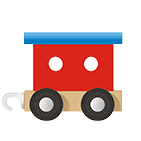 Endwaggon des Buchstabenzugs